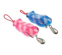 Sosoport 2 Pezzi Esca da Pesca Colorata in ABS e Ferro, Nuoto Realistico