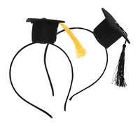 Sosoport 2 pezzi Fascia Laurea con Nappe e Nere Accessorio Decorativo Multifunzionale per Feste e Cerimonie Diploma Berretto Laureando Leggero e Confortevole