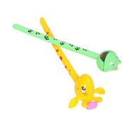 Sosoport 2 Pezzi Giocattoli per la testa animale gonfiabile palloncino gonfiabile giraffa gonfiabili animali della giungla giocattoli gonfiabili palloncino portatile a forma di rana pvc