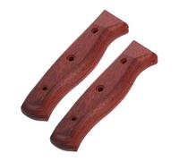 Sosoport 2 Pezzi Legno per Set Antiscottatura Impugnatura Sostitutiva Staccabile per Riparazione Compatibile per Utensili e Outdoor Resistente e Facile da Installare