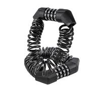 Sosoport 2 pezzi Lucchetto Bici con Combinazione Cifre Cavo Antifurto Portatile per Casco Bicicletta e Scooter Catena Resistente Antitaglio per Uso Urbano e Spostamenti