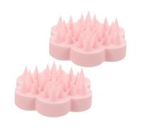 Sosoport 2 Pezzi Massaggiatore Scalp Scrubber Silicone per Shampoo e Del Capelluto Accessorio per Dei Sakura Portatile Esfoliazione e Relax