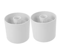 Sosoport 2 Pezzi mettendo la tazza buca da golf che mette tazza Bianco buco mettere la tazza per sostituire strumento di allenamento per il golf plastica bianca