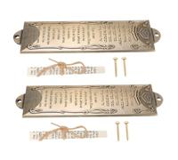 Sosoport 2 Pezzi Mezuzah Pergamena Sacra Decorazione Religiosa per Porta e Finestra Artigianato in Metallo Vintage per Tradizioni Ebraiche e Cattoliche Benedizione Casa