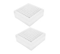 Sosoport 2 pezzi Porta Provette in Plastica Resistente al Freddo da Scomparti Numerati per Tubi Scatola di Stoccaggio per Congelatore per Laboratorio e Ospedali