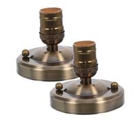 Sosoport 2 Pezzi Portalampada Vintage in Alluminio e Ferro per Soffitto Attacco Supporto per da Parete per Camera da Letto Corridoio Facile Installazione