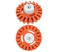 Sosoport 2 Pezzi Ruota in Gomma per Rimozione Adesivi con Adattatore per Trapano Delicata Carrozzeria per Decalcomanie Nastri Vinilici e Residui di Colla su Veicoli, Motociclette e Camper