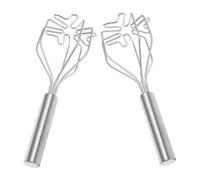 Sosoport 2 pezzi Schiacciapatate Manuale in Acciaio Inossidabile con Manico Ergonomico Strumento Multifunzionale per Purè Verdure e Carne per Cucina