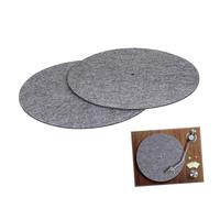 Sosoport 2 Pezzi Tappetino per Piatto Girevole da Antivibrazione per Migliora Audio e Compatibile con Diversi Dischi Vinyl