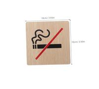 Sosoport 2 pezzi Targa No Smoking in Legno Resistente Segnaletica Divieto per Interni ed Esterni Cartelli Vietato Fumare Eleganti per Hotel Bar e Uffici Design Semplice e Visibile per