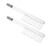 Sosoport 2 Ricambio Tubo di Vetro per Bacchetta Elettrodo Alta Frequenza Accessorio Resistente e Compatibile per Trattamenti Viso Efficaci Confezione Trasparente