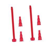 Sosoport 2 Set Adattatore Serbatoio Benzina Ugello Chiave Bombola del Gas Sostituzione Potere Convertitore di Bombole di Gas Convertitore di Gas Plastica ABS Rosso 3 Pezzi*2