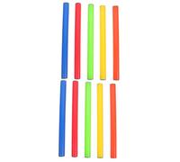 Sosoport 2 Set Bastoncini da Allenamento Bastoni Staffetta da Corsa Relay per Corsa sul Campo Bastoncini del Relè Manganelli per La Staffetta Razza Plastica 5 Pezzi * 2