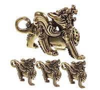 Sosoport 2 Set Copper Ciondolo Chiave Keychain Piccolo Mestiere A Forma di Decoro Portachiavi in Ottone Ciondolo Portachiavi Fai -da -Te Pendente in Ottone 4 Pezzi * 2