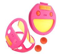 Sosoport 2 Set Di Racchette Portatili Da Giardino Per Giochi In Famiglia Lancio Di Palle Sport Giochi Genitori-Figli Adulti Potenziamento Delle Attività Manuali Occhio-Mano