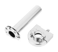 Sosoport 2 Set Manopola Acceleratore Moto, Lega Alluminio 22 MM | Montaggio Semplice, Impugnatura Ergonomica, Affidabilità Elevata, Finitura Argento, per Moto Manubrio da 7/8 Pollici