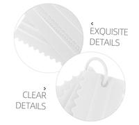 Sosoport 2 Set Raschietti per Torte in Plastica PP con Bordi Dentellati Doppia Faccia per Decorazione e Lisciatura di Crema e Fondente Strumenti Resistenti e Riutilizzabili per Torta