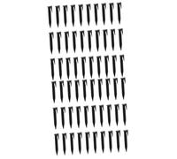 Sosoport 2 Set Unghie Al Pavimento All'aperto Paesaggio Palo Del Telo Massa Da Campeggio Palo Della Picchetti Per Unghie Da Campeggio Plastica Nero 50 Pezzi * 2