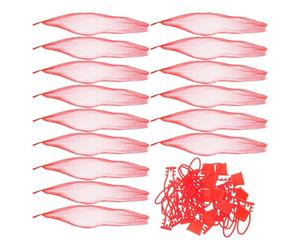 Sosoport 200 Sacchetti Rete Riutilizzabili per Verdure e Uova con Chiusure a Clip, Struttura Traspirante in Plastica per Organizzazione Cucina e Protezione Fragilità