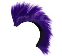 Sosoport 2Pcs Parrucca Casco Cappello Di Seta Vestiti Da Per Gli Uomini Rock N Roll Per Le Donne Copertura Del Casco Da Casco Hawks Casco Fai Da Te Mohawk Cosplay Dress Up