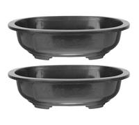 Sosoport 2pezzi Flowerpot Per Bonsai Vaso Decorativo Per Piante Per Giardino Ufficio e Balcone Contenitore Pratico Per Piccole Piante e Succulente Drenaggio Efficiente e Design Elegante