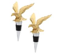 Sosoport 2Pezzi Tappi per Bottiglie Vino con Design Aquila Tappi Ermetici per Sigillare Vino Soda Resistente