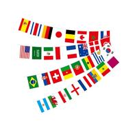 Sosoport 2set Bandiere Decorative Per Paesi Striscioni Internazionali in Resistente Per Feste e Decorazioni