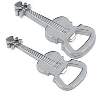 Sosoport 3 pezzi Apribottiglie Forma di Chitarra in Metallo Portachiavi Resistente e Antiruggine per Accessorio Bar e Feste