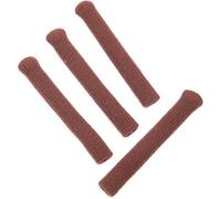 Sosoport 4 Pezzi Copri Aste Occhiali in Maglia Antiscivolo Marrone, Manicotti Morbidi e Leggeri per Supporto Occhiali da Lettura da Sole, Protezione Orecchie e Fissaggio Comodo per Uso