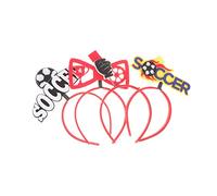 Sosoport 4 Pezzi fascia per tifoso di calcio Carino fasce per la testa su copricapo da calcio bande sport fascia romanzo Bomboniere accessorio per la decorazione dei da festa AbS