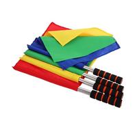 Sosoport 4 Pezzi Flag Di Comando Dell'arbitro Bandiera Rossa Di Segnalazione Bandiera Di Calcio Arbitro Bandiere Di Calcio Bandiera Dell'arbitro Bandiere Di Pallavolo Acciaio Inossidabile