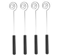 Sosoport 4 Pezzi Forchette Spirale in Acciaio Inossidabile per Cioccolato Utensili Resistenti al Calore per Fonduta Decorazione Torte e Progetti DIY Strumenti Compatti per Cucina e