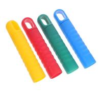 Sosoport 4 Pezzi Manico per Scopa con Cappuccio Terminale Forato in | Compatibile con Scopa e Accessori Pulizia Casa, Antiscivolo, Installazione Semplice, Diametro 25mm, Colori Assortiti
