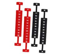 Sosoport 4 Pezzi marcatore di biliardo custode del punteggio shuffleboard contatori di punteggio da tavolo contatore dei punteggi dei numeri segnapunti per biliardino plastica pp