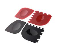 Sosoport 4 Set Raschietto per Piastra Griglie Pan Gill Lodge Raschietto Griglia Scrubber Padella Acciaio Raschietto per Bistecchiera Raschietto per La Pulizia del Barbecue Pc 4 Pezzi*4