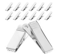 Sosoport 40 Pezzi Mini Morsetti a Coccodrillo in Metallo Argento Clip a Molla per Cavi Elettrici, Morsetti per Fili, per Laboratori Stem e Gestione Cavi Domestici