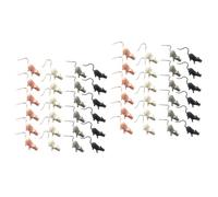 Sosoport 48pezzi Miniature Cartoon Mouse Figurines Adorable Mouse Statues for Garden Desktop and Flowerpot Decoration