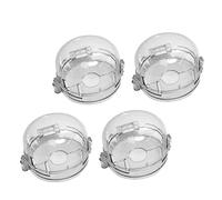 Sosoport 4pezzi Copertura Protettiva Per Manopola Gas Blocco Di Sicurezza in Materiale Resistente Al Calore Impedisce Ai Ragazzo Ragazza Di Accendere Il Piano Cottura Gas