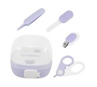 Sosoport 4pezzi Tagliaunghie Per Ragazzo Ragazza Con Protezione Di Sicurezza Kit Per Unghie Per Ragazzo Ragazza Con Delicata Tagliaunghie Strumenti Per Cura Delle Unghie Con Custodia Da Via