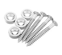 Sosoport 4set Kit Hardware Per Chitarra Elettrica Viti Metalliche e Bulloni Per Montaggio Manico Boccole e Ghiere Per Giunto Manico Accessori Per Riparazione Chitarra