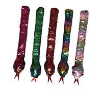 Sosoport 5 Pezzi Cerchio di papà toys braccialetti luminosi gruppi di schiaffi per bande di schiaffi divertenti giocattolo per con paillettes pelle artificiale