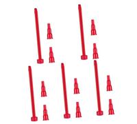 Sosoport 5 Set Adattatore Serbatoio Benzina Chiave Potere Sostituzione Bombola del Gas Ugello Convertitore di Gas Tubo di Lattine di Gas può Un Beccuccio A Gas Plastica ABS Rosso 3 Pezzi*5
