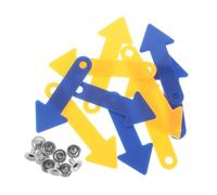 Sosoport 5 Set Guarda Gli Accessori didattici Orologio per Studenti con lancette in plastica Orologio per Che impara a Leggere l'ora Risorse didattiche magnetiche Orologio didattico