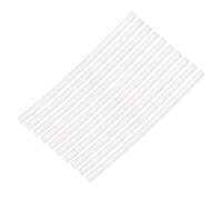 Sosoport 50 Pezzi Bastoncini Colla a Caldo Bianca Trasparente 7 X 150mm in Resina Termoplastica Forte Adesione e Buona Flessibilità per Progetti di Incollaggio Quotidiani