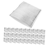 Sosoport 50 Pezzi Borse Termiche in Alluminio Spessore 2mm 20x20 Cm Sacchetti Per Imballaggio Alimenti Sacchetti Per Cibo Da Asporto Isolanti Multifunzione Portatili Per Casa Ristorante Supermercato