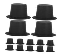 Sosoport 50 Pezzi Mini Cappello Costruisci Un Pupazzo Di Neve Kit Piccoli Cappelli Da Festa Cappello Slash Cappello Da Mago Costume Cappelli A Cilindro Per Uomo Piccoli Cappelli Da Pupazzo