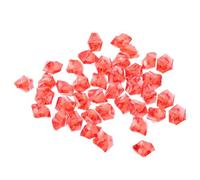 Sosoport 500 Pezzi Riempitivo per Vasi in Acrilico Rosso, Pezzi Irregolari | Effetto Cristallo Trasparente, Riflette la Luce, Non Galleggia, per Foto Bevande e Scenografie Decorative