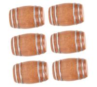 Sosoport 6 Pezzi Accessori Da Bar Botte Di Vino In Miniatura Mini Botti Di Birra Modelli Miniature Accessori Per Casa Delle Bambole Botti Di Birra In Miniatura Modelli Di Botti Di