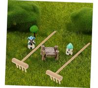 Sosoport 6 pezzi Mini Rastrelli Zen da Tavolo per Giardino in Miniatura Leggeri e Resistenti per Meditazione e Decorazioni di Paesaggi Fatti Mano