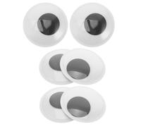 Sosoport 6 Pezzi Occhi Giganti Mobili Autoadesivi 100mm, Plastica | Adesione Facile, Effetto Realistico, Resistenti alla Deformazione, per Peluche e Decorazione Frigo